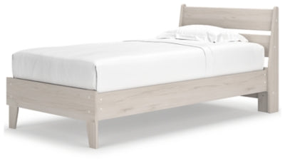 Ashley Socalle Natural Twin Panel Platform Bed