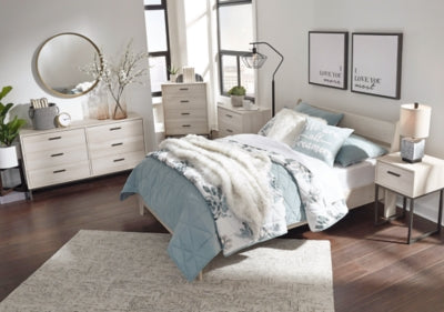 Ashley Socalle Natural Full Panel Platform Bed