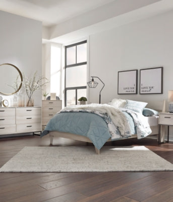 Ashley Socalle Natural Full Panel Platform Bed