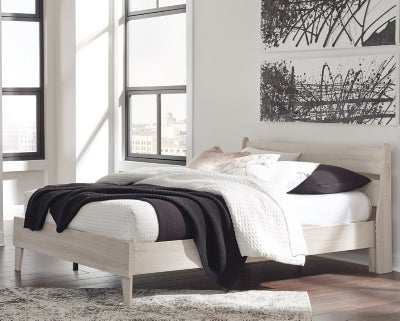 Ashley Socalle Natural Queen Panel Platform Bed