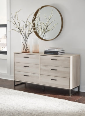Ashley Socalle Light Natural 6 Drawer Dresser