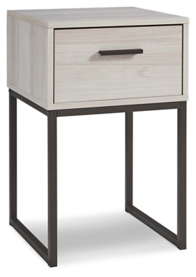 Ashley Socalle Light Natural 1 Drawer Nightstand