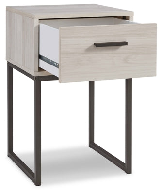 Ashley Socalle Light Natural 1 Drawer Nightstand