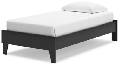 Ashley Socalle Black Twin Platform Bed