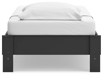Ashley Socalle Black Twin Platform Bed