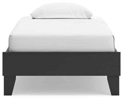 Ashley Socalle Black Twin Platform Bed