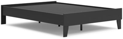 Ashley Socalle Black Full Platform Bed