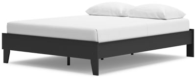 Ashley Socalle Black Queen Platform Bed