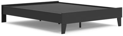 Ashley Socalle Black Queen Platform Bed