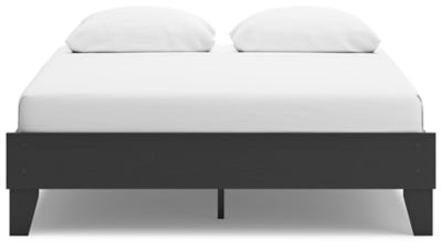 Ashley Socalle Black Queen Platform Bed