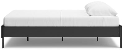 Ashley Socalle Black Queen Platform Bed