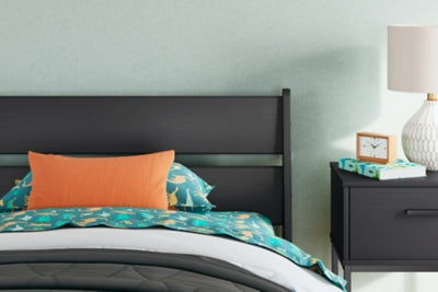 Ashley Socalle Black Twin Panel Headboard