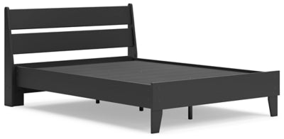 Ashley Socalle Black Full Panel Platform Bed
