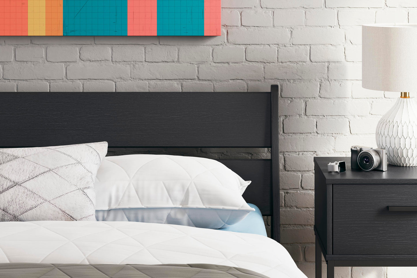 Ashley Socalle Black Full Panel Headboard
