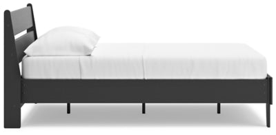 Ashley Socalle Black Full Panel Platform Bed