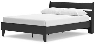 Ashley Socalle Black Queen Panel Platform Bed