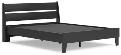 Ashley Socalle Black Queen Panel Platform Bed