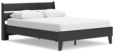 Ashley Socalle Black Queen Panel Platform Bed
