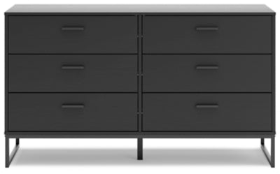 Ashley Socalle Black Dresser