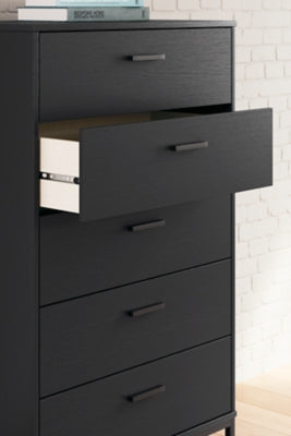 Ashley Socalle Black Chest of Drawers
