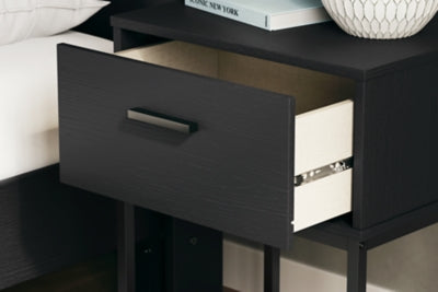 Ashley Socalle Black Nightstand