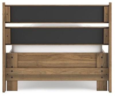 Ashley Deanlow Honey Twin Platform Panel Bed