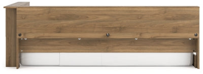 Ashley Deanlow Honey Twin Bookcase Storage Bed