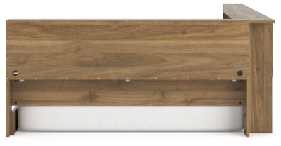 Ashley Deanlow Honey Full Bookcase Storage Bed