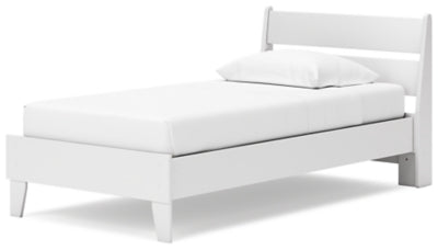 Ashley Socalle Two-tone Twin Panel Platform Bed