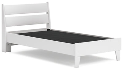 Ashley Socalle Two-tone Twin Panel Platform Bed