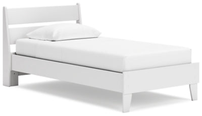Ashley Socalle Two-tone Twin Panel Platform Bed