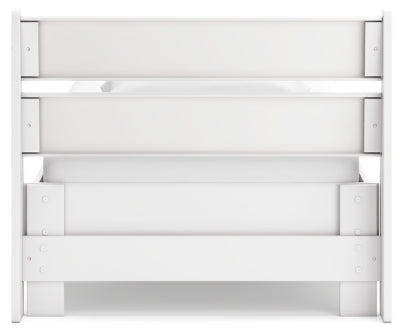 Ashley Socalle Two-tone Twin Panel Platform Bed