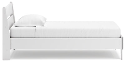 Ashley Socalle Two-tone Twin Panel Platform Bed