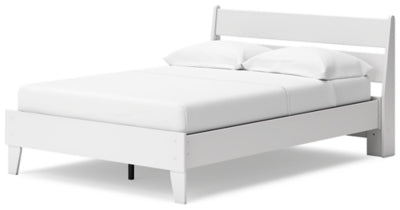 Ashley Socalle Two-tone Full Panel Platform Bed