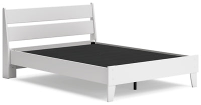 Ashley Socalle Two-tone Full Panel Platform Bed
