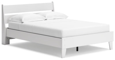 Ashley Socalle Two-tone Full Panel Platform Bed
