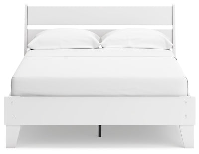 Ashley Socalle Two-tone Full Panel Platform Bed