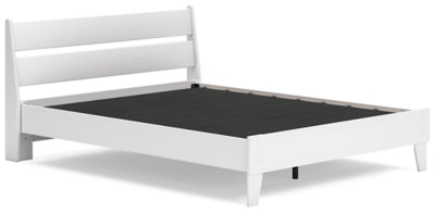 Ashley Socalle Two-tone Queen Panel Platform Bed