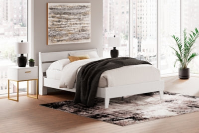 Ashley Socalle Two-tone Queen Panel Platform Bed