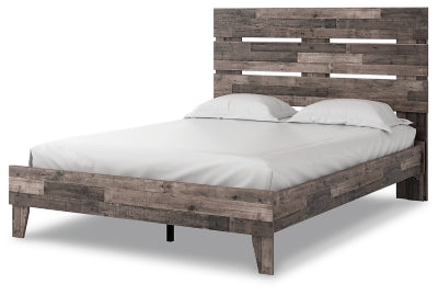 Ashley Neilsville Multi Gray Queen Panel Platform Bed