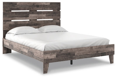 Ashley Neilsville Multi Gray Queen Panel Platform Bed