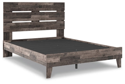 Ashley Neilsville Multi Gray Queen Panel Platform Bed