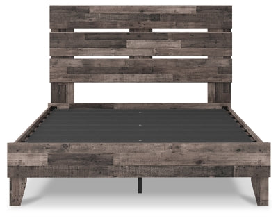 Ashley Neilsville Multi Gray Queen Panel Platform Bed