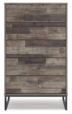 Ashley Neilsville Multi Gray 5 Drawer Chest