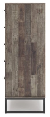 Ashley Neilsville Multi Gray 5 Drawer Chest