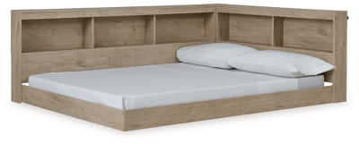 Ashley Oliah Natural Full Bookcase Storage Bed