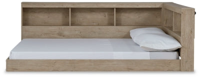 Ashley Oliah Natural Full Bookcase Storage Bed