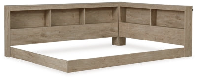 Ashley Oliah Natural Full Bookcase Storage Bed