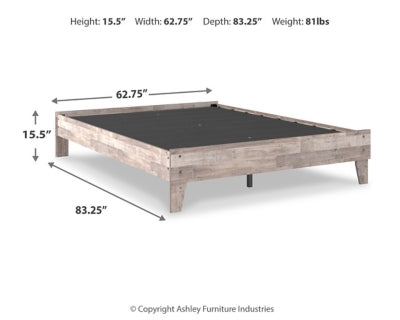 Ashley Neilsville Whitewash Queen Platform Bed