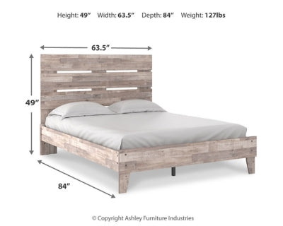 Ashley Neilsville Whitewash Queen Panel Platform Bed